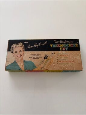 Vintage Westinghouse Thermometer Set In Original Box Betty Furness MCM USA